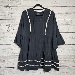 Scoop peasant dress